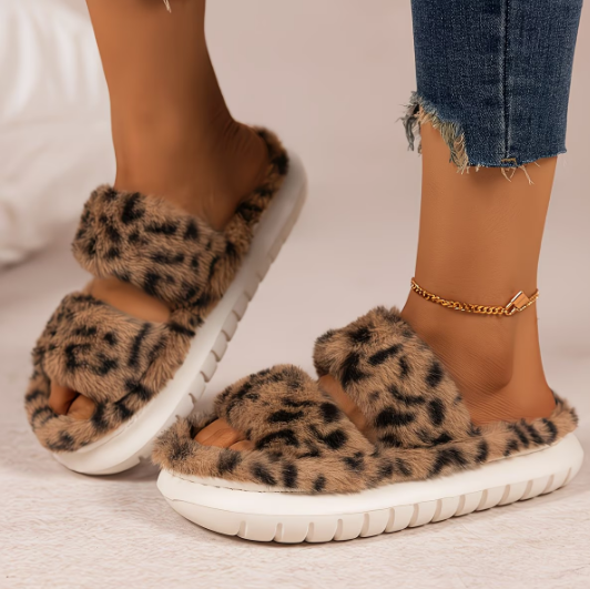 Softwalk Rainbow Furry Slippers